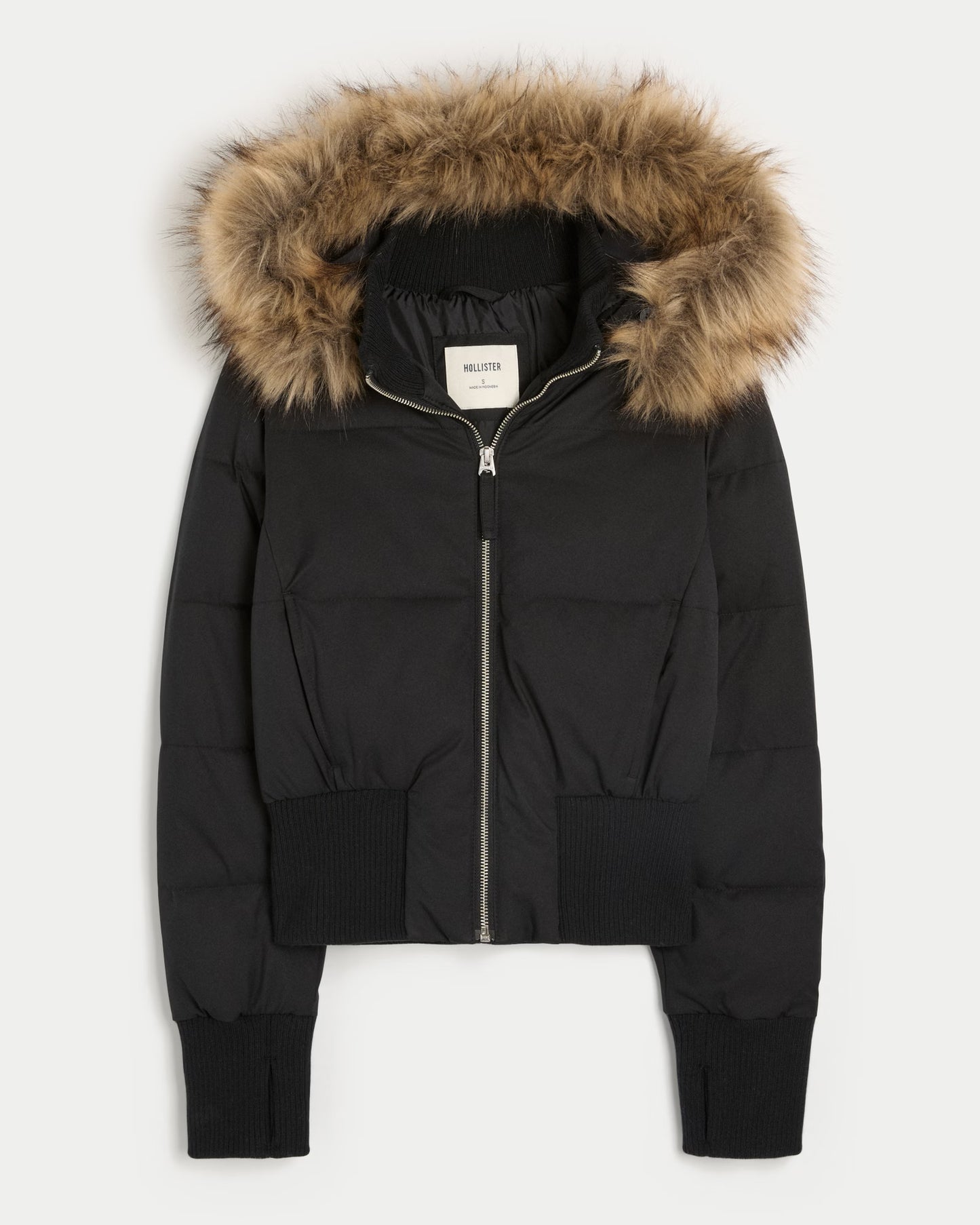Hollister Faux fur puffer